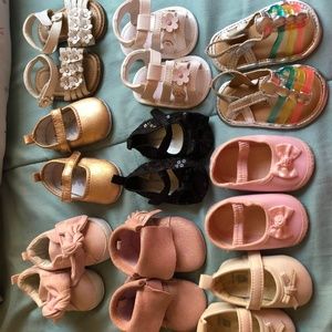 Baby girls shoes 0 to 2